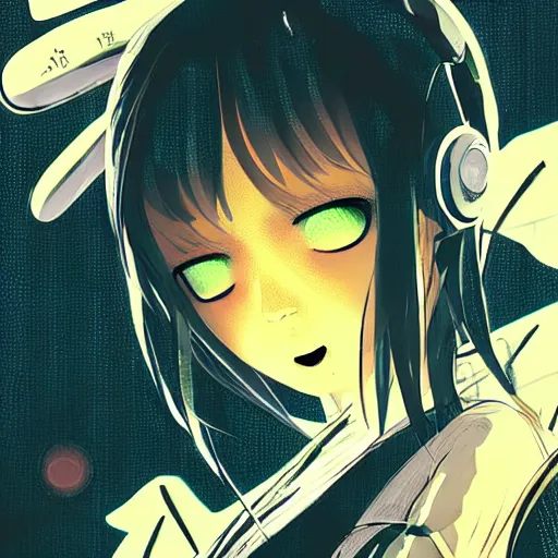 Prompt: Frequency indie album cover, luxury advertisement, yellow filter. Clean and detailed post-cyberpunk sci-fi close-up schoolgirl in asian city in style of cytus and deemo, blue flame, relaxing, calm and mysterious vibes, by Tsutomu Nihei, by Yoshitoshi ABe, by Ilya Kuvshinov, by Greg Tocchini, nier:automata, set in half-life 2, Matrix, GITS, Blade Runner, Neotokyo Source, Syndicate(2012), dynamic composition, beautiful with eerie vibes, very inspirational, very stylish, with gradients, surrealistic, dystopia, postapocalyptic vibes, depth of field, mist, rich cinematic atmosphere, perfect digital art, mystical journey in strange world, beautiful dramatic dark moody tones and studio lighting, shadows, bastion game, arthouse