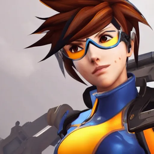 Prompt: tracer from overwatch