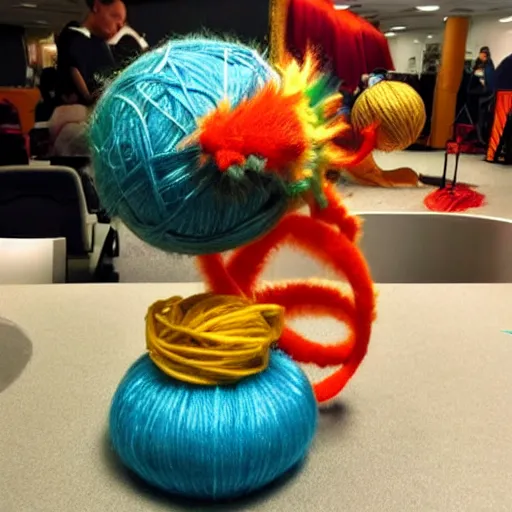 Image similar to Chinese dragon with a ball of yarn