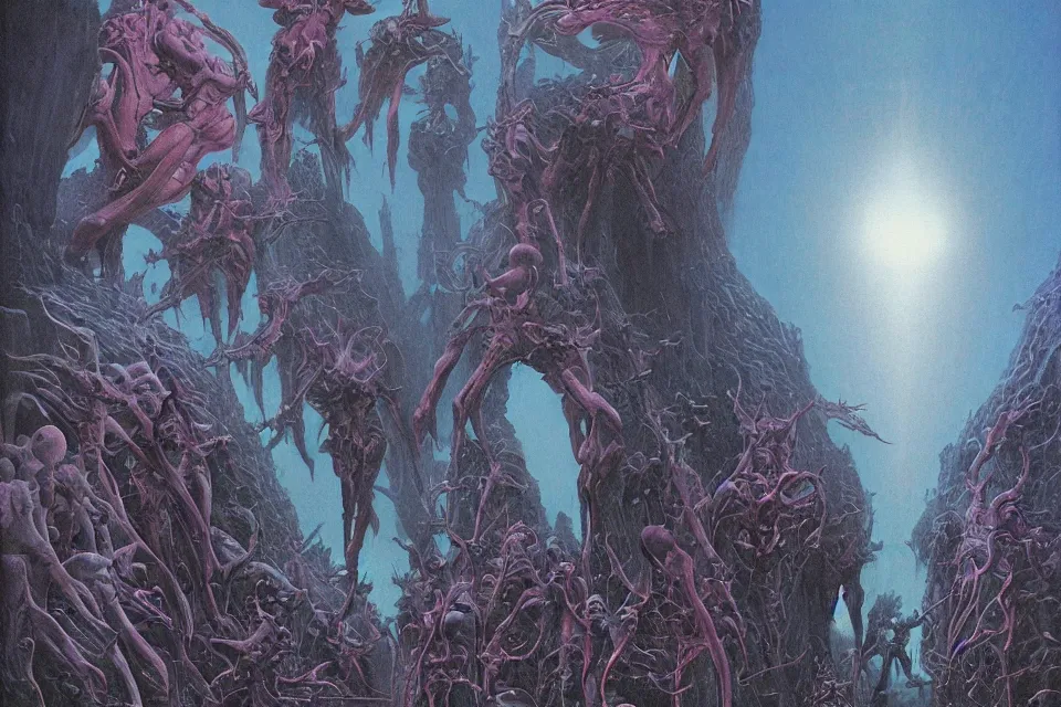 Image similar to inner world, wayne barlowe.