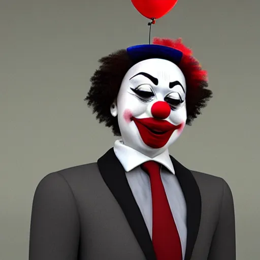 Image similar to clowns in tuxedos, politicians, photorealistic