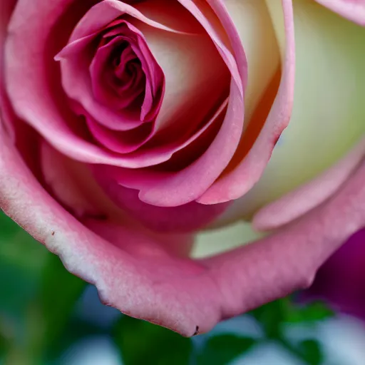 Prompt: rose, close - up, 4 k