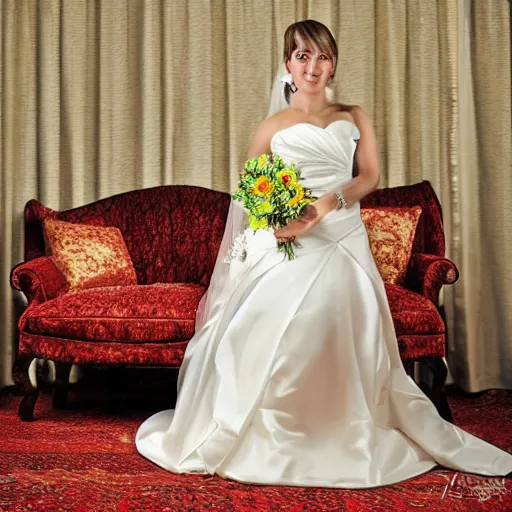Prompt: full body portrait of a bride, photorealist, highly detailed, 4k, DSLR Photograph