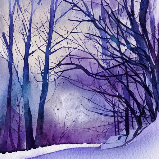 Image similar to winter watercolor illustration style