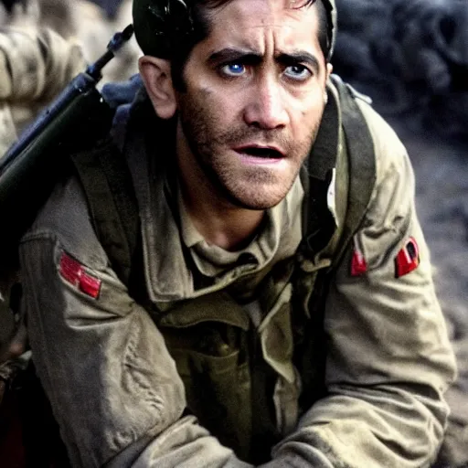 Prompt: jake gyllenhaal starring in Saving Private Ryan
