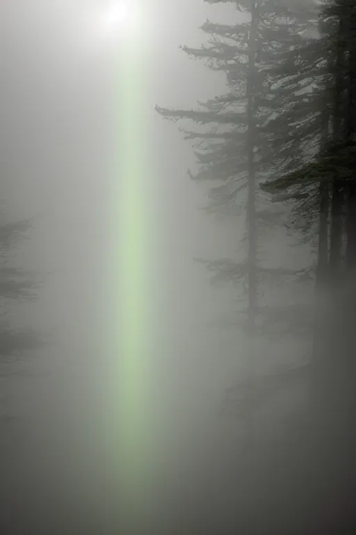 Image similar to brocken spectre, ghost of the lake