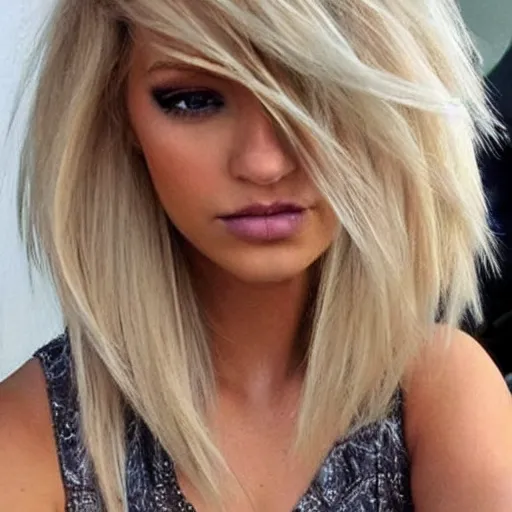 Image similar to pinterest trending blond hairstyles, photo, fashion,