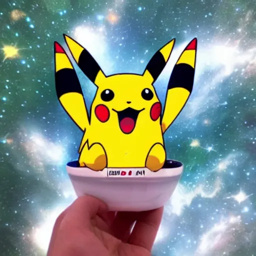 Prompt: pikachu pika chuuuuuuu pikachu planet