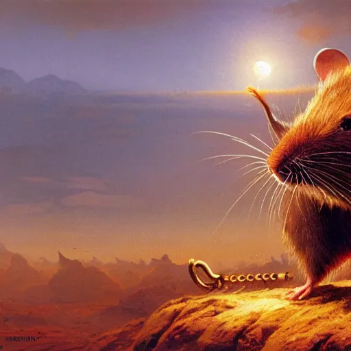 Image similar to rat in protective suit, Bruce Pennington, beautiful lighting, sharp, details, hyper-detailed, HD, HDR, 4K, 8K