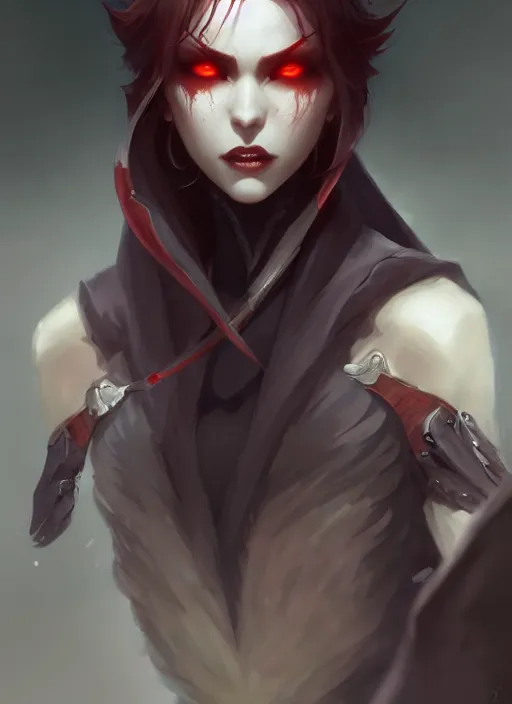 Image similar to character concept art of a vampire warrior, key visual, realistic shaded perfect face, fine details by stanley artgerm lau, wlop, rossdraws, james jean, andrei riabovitchev, marc simonetti, and sakimichan, trending on artstation