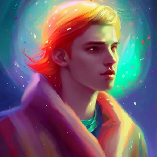 Prompt: colorful and festive captivating prettiest boy ever. rich vivid colors, ambient lighting, dynamic lighting, 4 k, atmospheric lighting, painted, intricate, highly detailed by charlie bowater