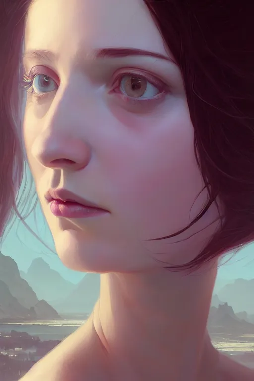 Image similar to beautiful portrait of a woman, negative no not mona lisa pose, gta v, stephen bliss, unreal engine, fantasy art by greg rutkowski, loish, rhads, ferdinand knab, makoto shinkai and lois van baarle, ilya kuvshinov, rossdraws, tom bagshaw, global illumination, radiant light, detailed and intricate environment