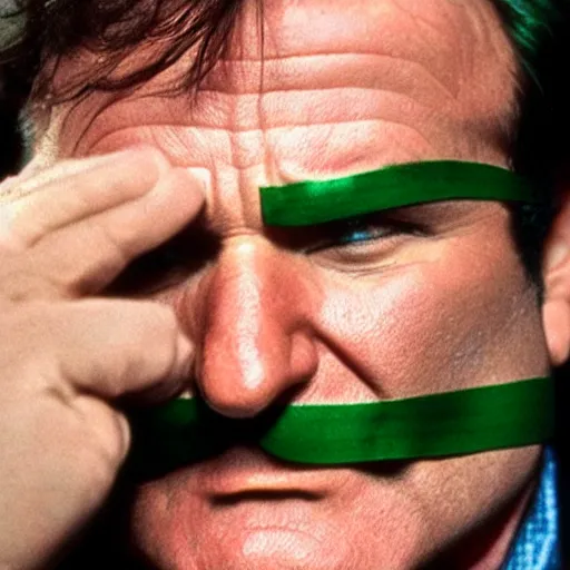 Image similar to Robin Williams as The Riddler