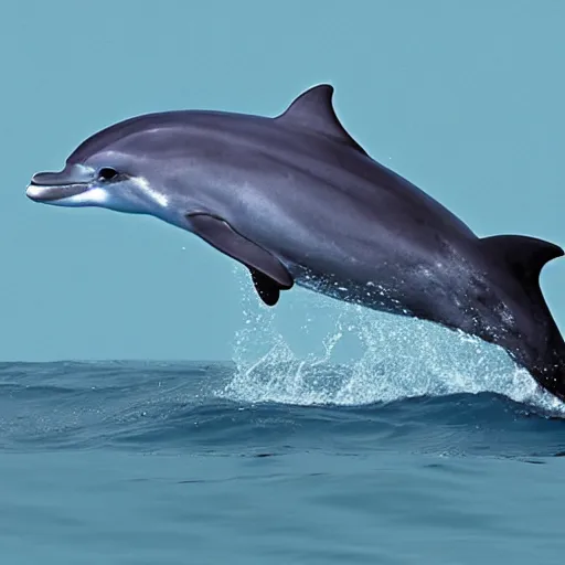 Prompt: a dolphin with horse legs photograph