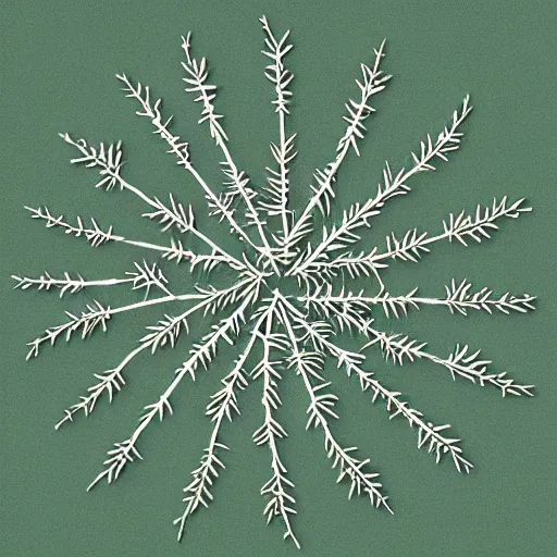 Prompt: ornament pattern made out of thorns