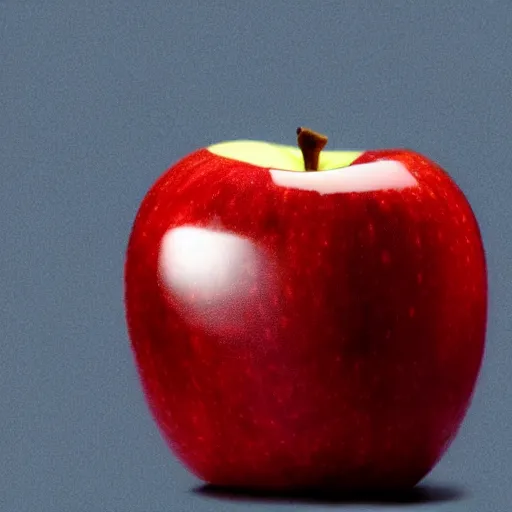 Image similar to a apple with legs with the face of daniel radcliffe, photo art