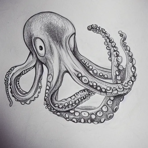 Image similar to super detailed drawing of a uterus and an octopus