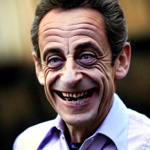 Prompt: Nicolas Sarkozy as the joker