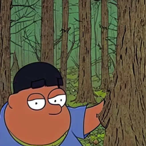 Image similar to Peter Griffin in the blair witch project (1999)