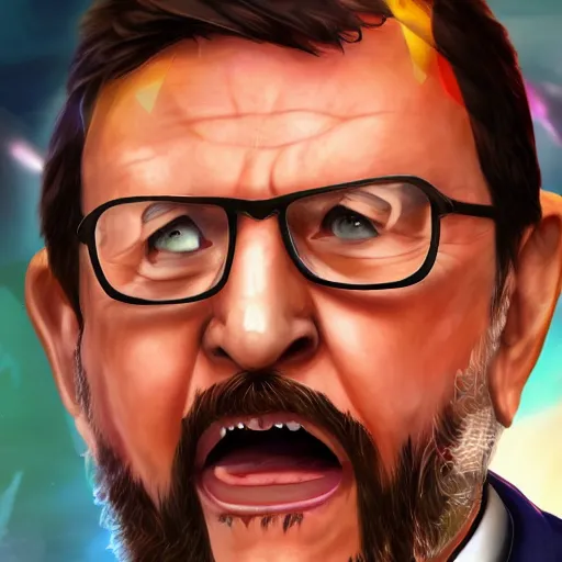 Image similar to mariano rajoy league of legends champion splashart