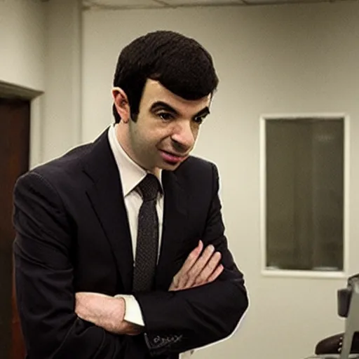 Prompt: “a still of Nathan Fielder in Scanners”