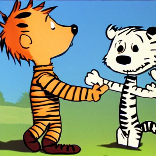 Image similar to calvin and hobbes