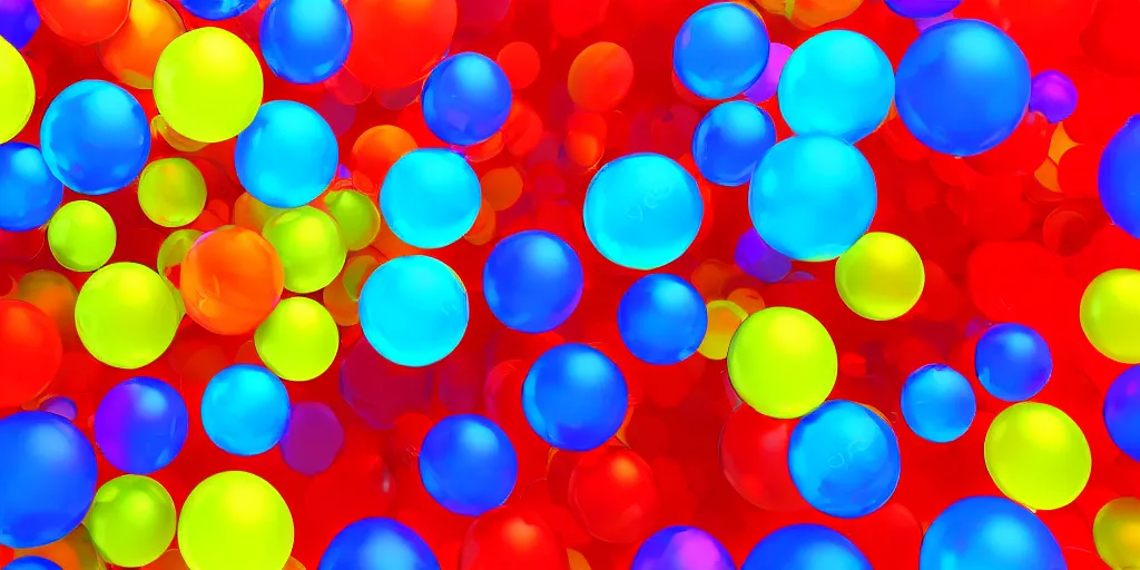 Image similar to random jewel colored transparent blobs floating in a 3d space. bright colors. photorealistic render.