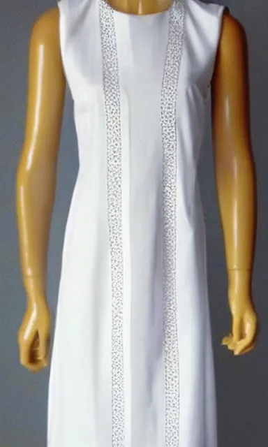 Prompt: a beautiful white summer dress, concept image, product image, symmetry, trending on pintrest