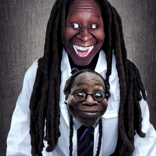 Prompt: a whoopi goldberg monster