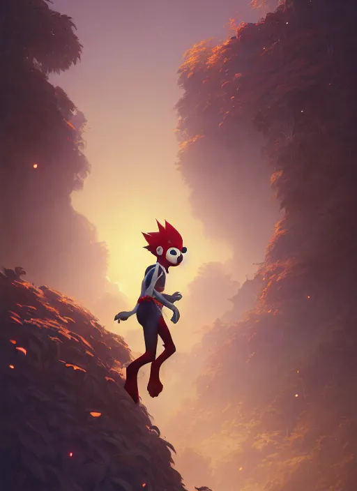 Image similar to Highly detailed portrait of Ape escape, Stephen Bliss, unreal engine, fantasy art by Greg Rutkowski, Loish, Rhads, ferdinand knab, Makoto Shinkai and Lois van baarle, ilya kuvshinov, rossdraws, Tom Bagshaw, alphonse mucha, global illumination, radiant light, detailed and intricate environment