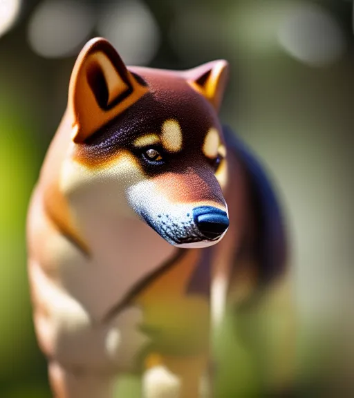 Prompt: award winning 5 5 mm photo of a shiba inu tapir hybrid in a part.. dof. bokeh. life - like. very detailed 8 k. intricate. soft light. nikon d 8 5 0.