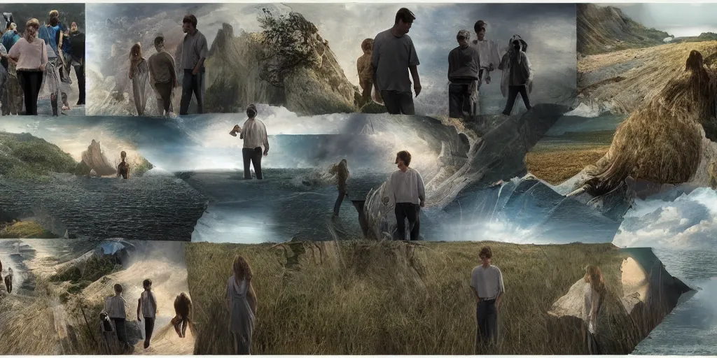 Prompt: Concept Art of cinematography of Terrence Malick film by Rae Perry