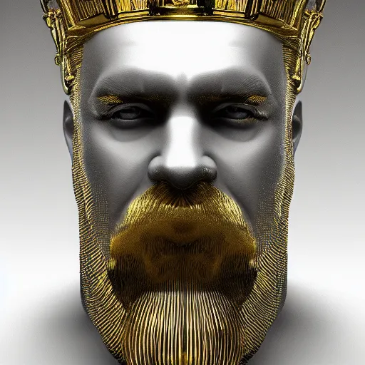 Prompt: portrait of king midas, trending on artstation