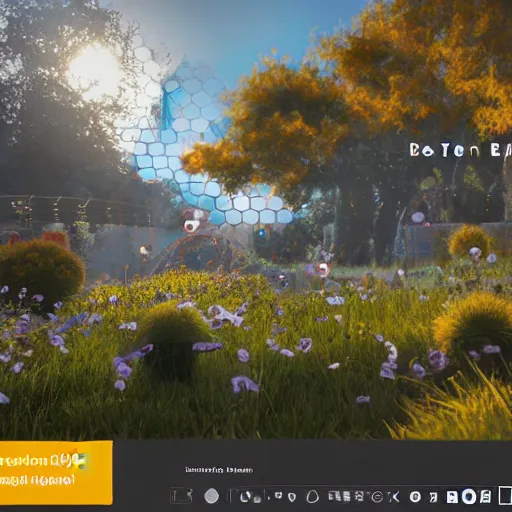 Prompt: bee zoom chat, photorealistic, octane render, rtx, hdr, unreal engine, digital art widescreen 8 k