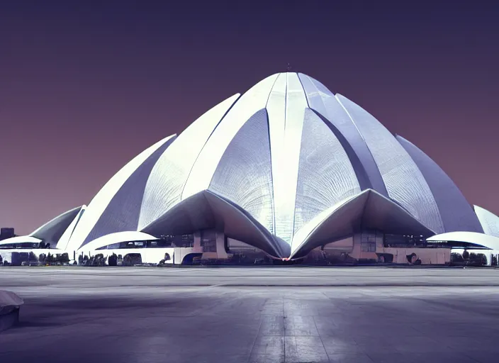 Image similar to cult of technology, exterior, scifi, machines, robots, ultra realistic, transparent labs, metallic surface, highly detailed, white, lotus temple, futuristic landscape, city, utopian architecture, atmosphere, masterpiece, portals, epic lighting, glow, mysterious, 4 k, cinematic, art by patryk olkiewicz and chris ostrowski and liang yao