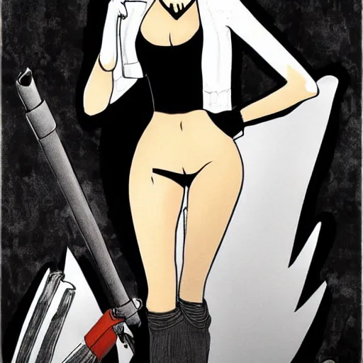 Image similar to modesty blaise art by francesco francia