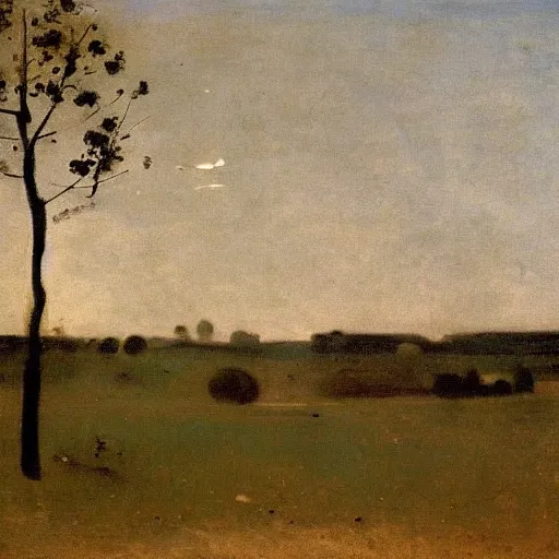 Image similar to minimalism, by camille corot