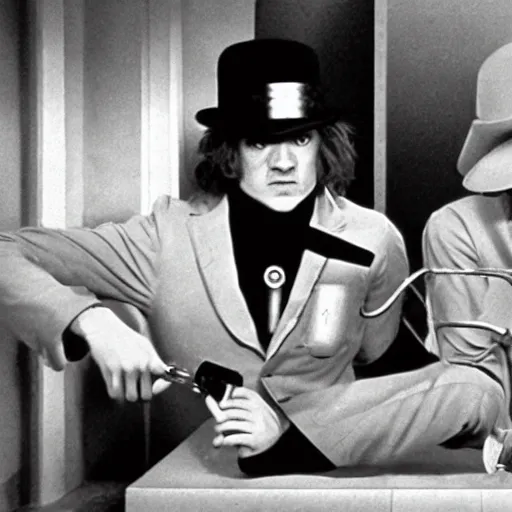 Image similar to a clockwork orange