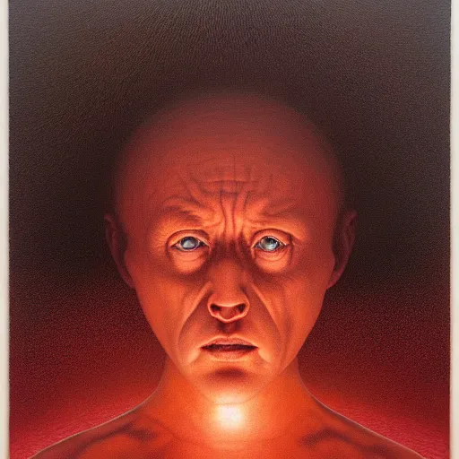 Image similar to grant us eyes, by jeffrey smith, zdzisław beksinski, oil on canvas