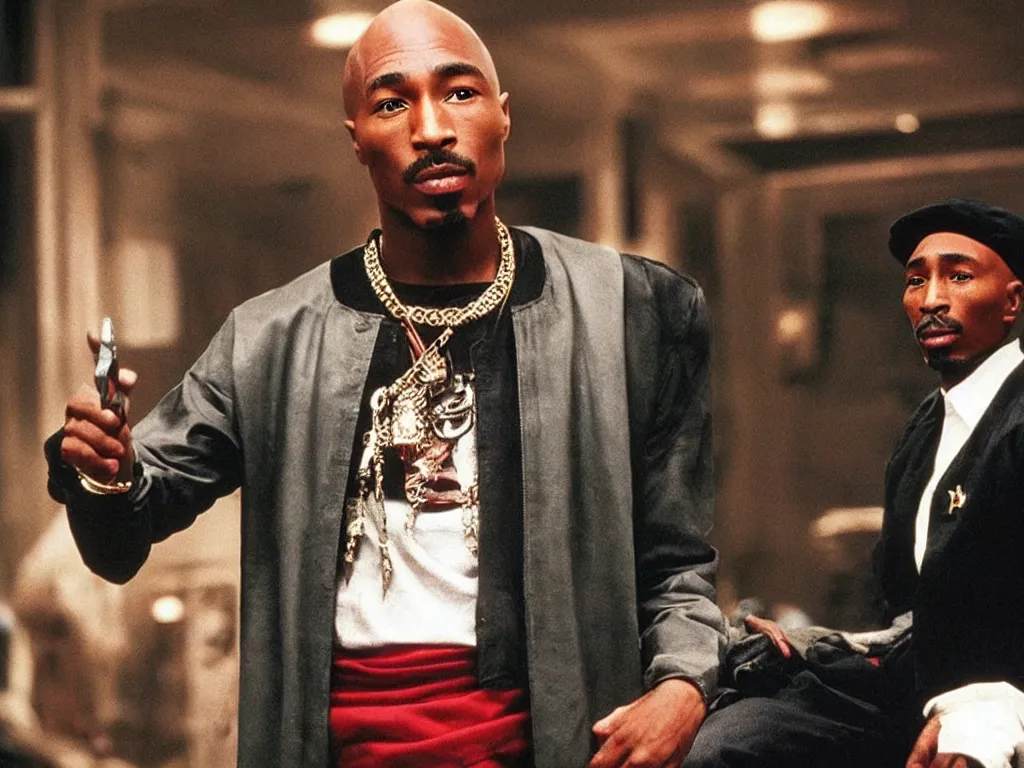 Prompt: “tupac as captain Picard”