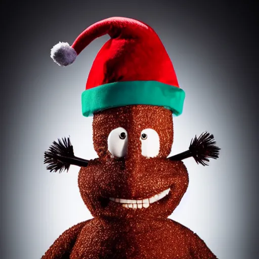Image similar to uhd candid photo of mr. hankey the christmas poo, with accurate face, uhd, studio lighting, correct face, photo by annie leibovitz