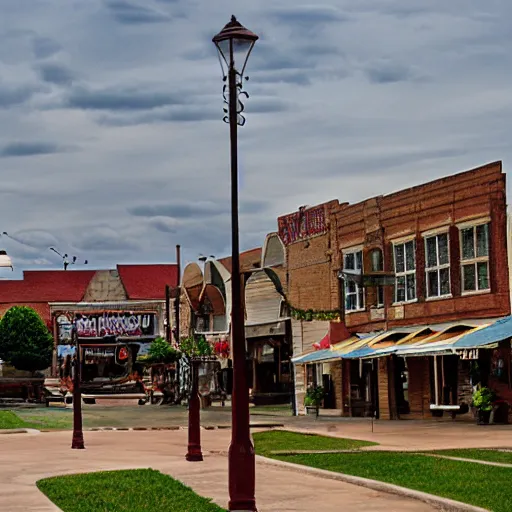 Image similar to The town square of a typical town in Arkansas