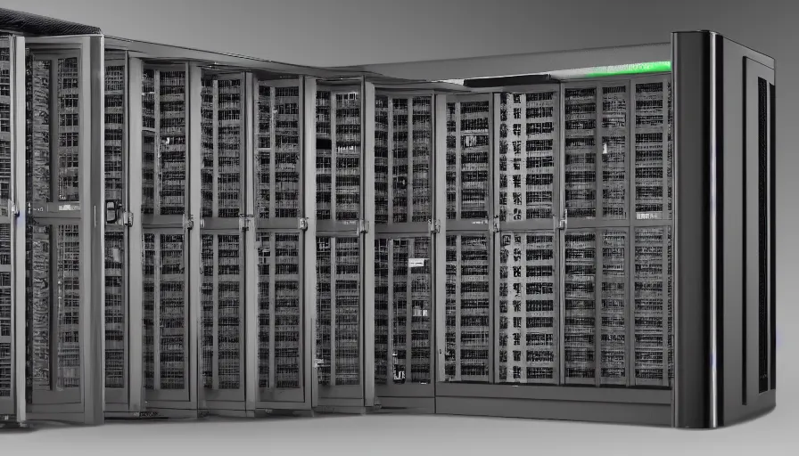 Prompt: server racks, network storage, photorealistic, 8k, uhd, sharp focus, accurate photo