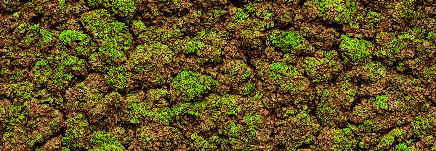 Prompt: a detailed dirt earth moss stone texture, brown, megalophobia, digital art, striking, photorealistic, brightly lit, Wes Anderson, Poster, cinematography, masterpiece