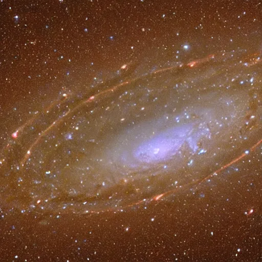 Image similar to a photorealistic image of the andromeda galaxy