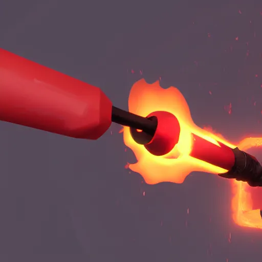 Prompt: The Pyro from Team Fortress 2, 4k render