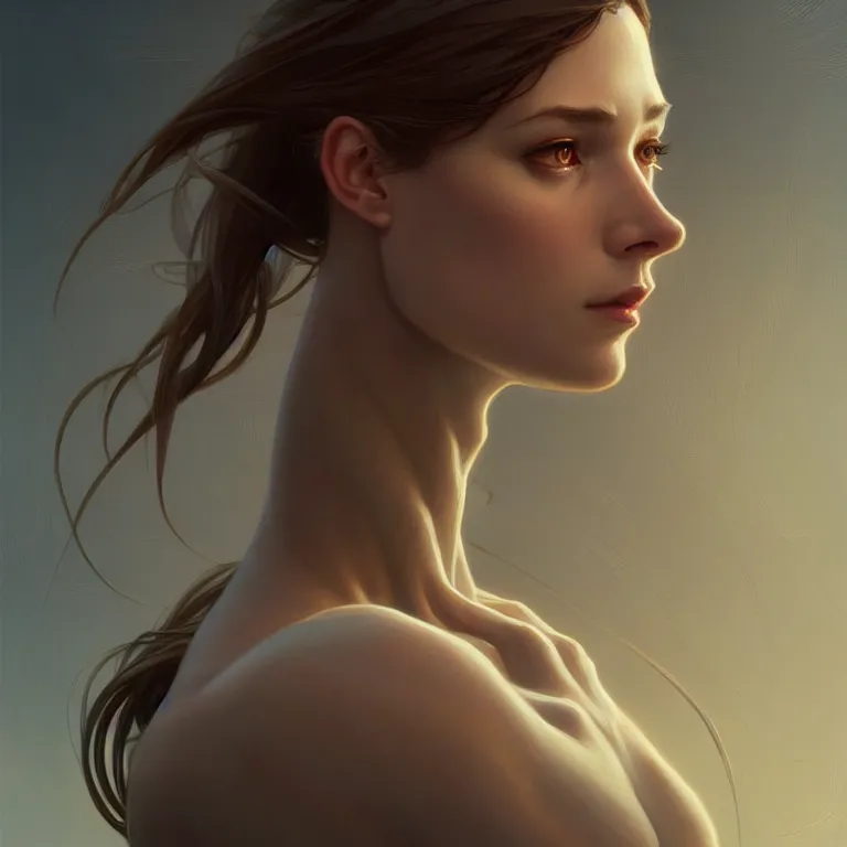 Image similar to anthromorphic goose girl portrait, sci - fi face, elegant, highly detailed, digital painting, artstation, concept art, smooth, sharp focus, illustration, art by artgerm and greg rutkowski and alphonse mucha