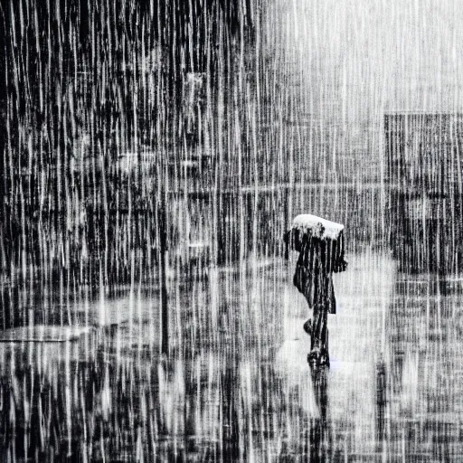 Image similar to rain, award winning black and white photography