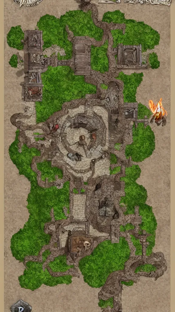 Image similar to dnd roll20 fantasy inside of a castle battle map, rpg, tabletop role playing game, d&d, trending on artstation