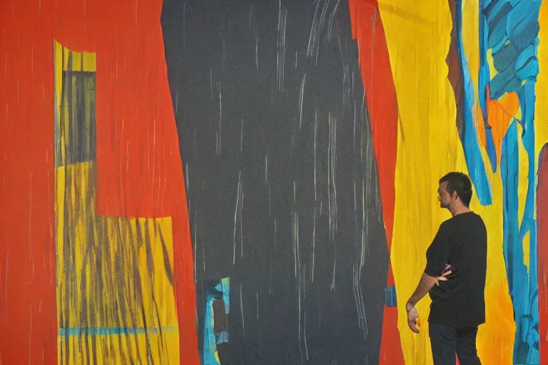 Prompt: large scale painting by ivan serpa and helio oiticica, high resolution art scan, well lit